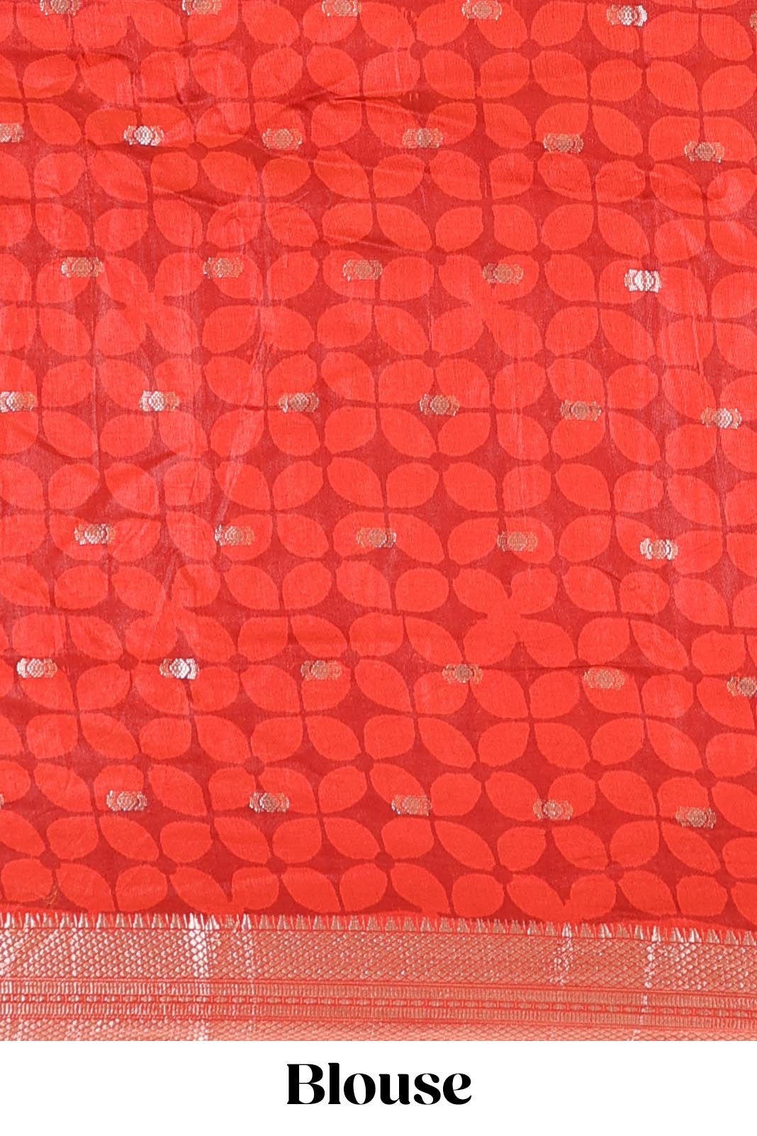 Black chanderi cotton saree with geomentric design, contrast zari border and pallu