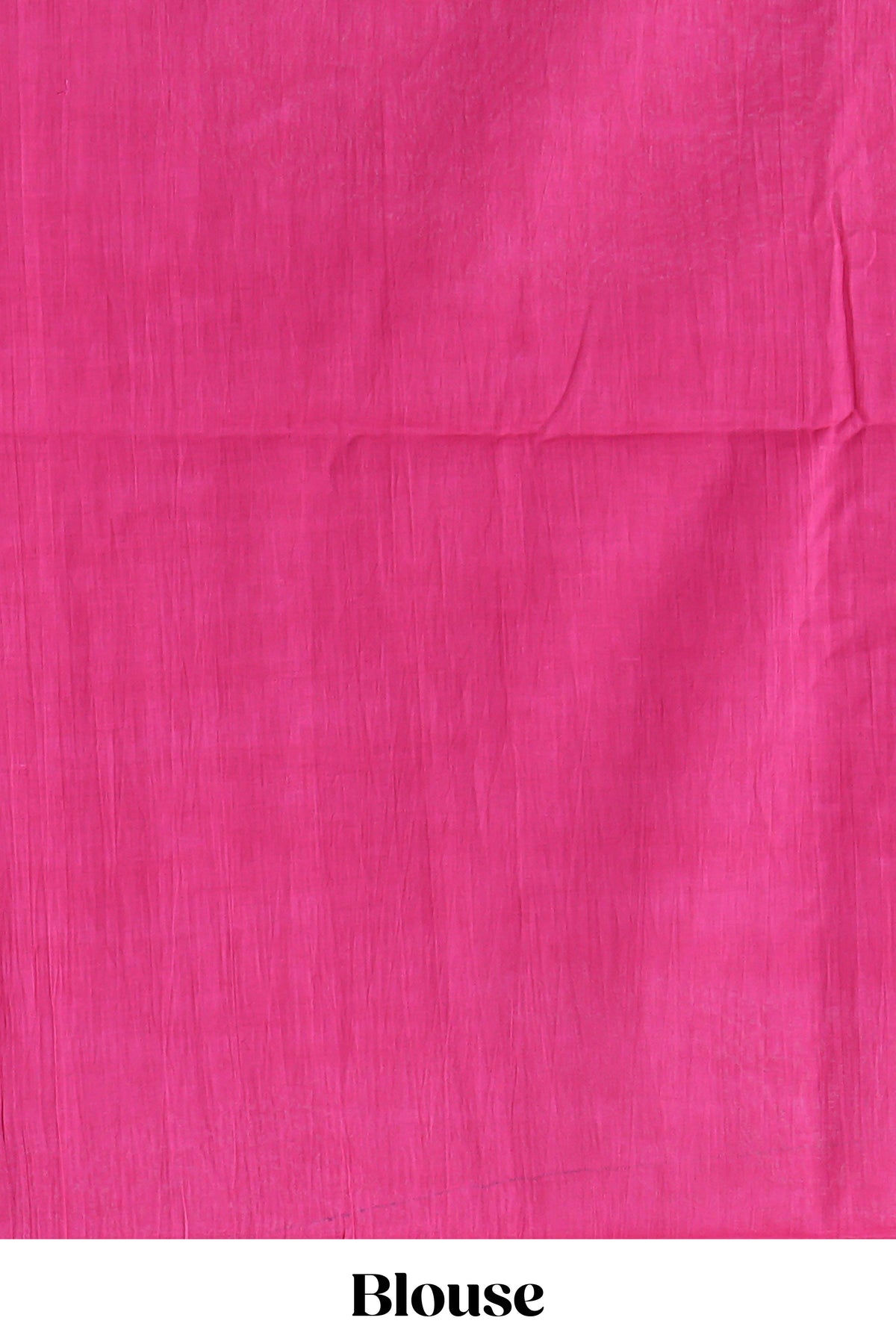 Pink plain mul mul cotton saree with self border and matching blouse