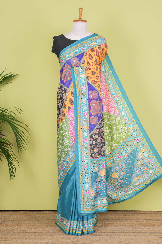 Rajasthani Mirror Work Saree