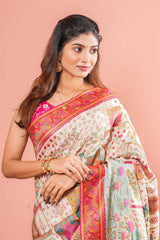 Pure Viscose Position Print Sarees