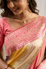 Art Silk Saree Rangart Design Across The Body With Contrast Pallu