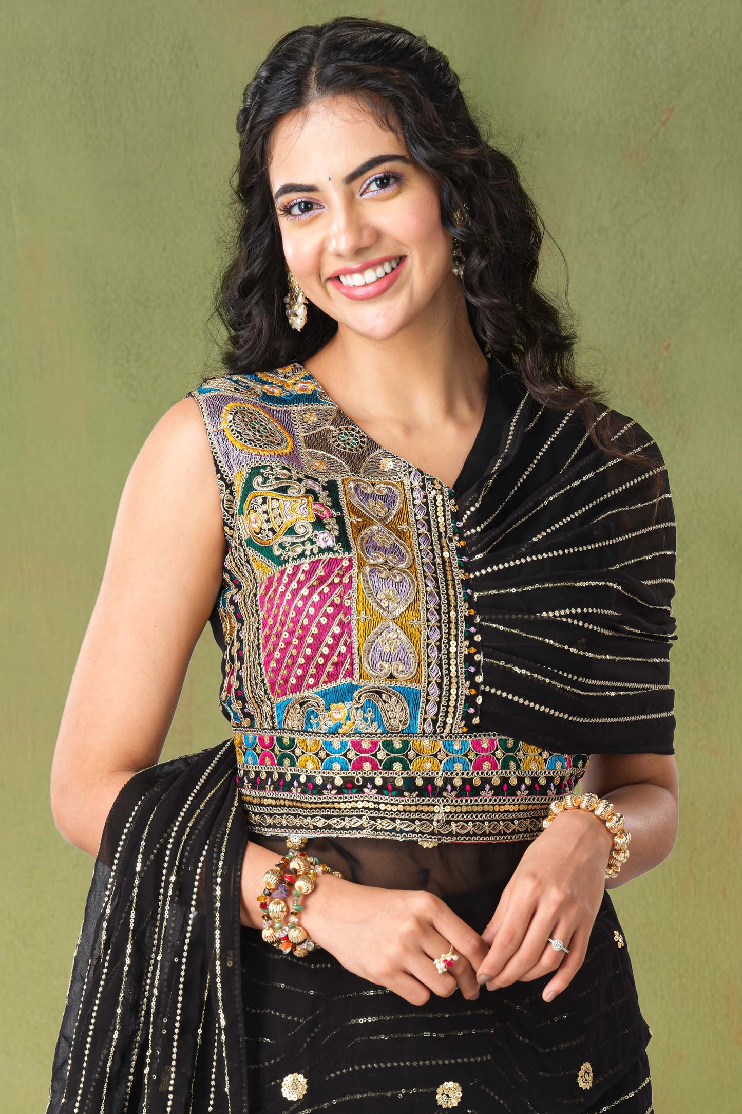 Indo Western Draping