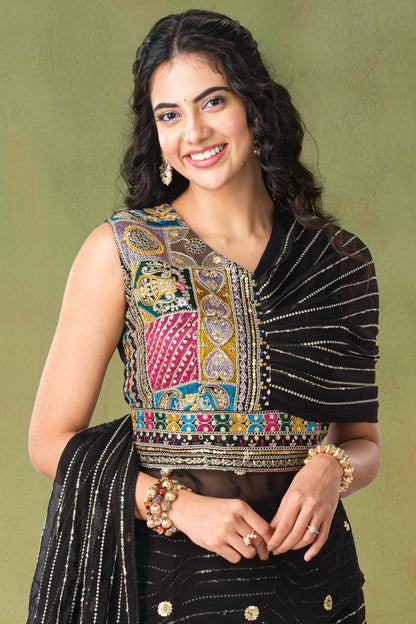 Indo Western Draping