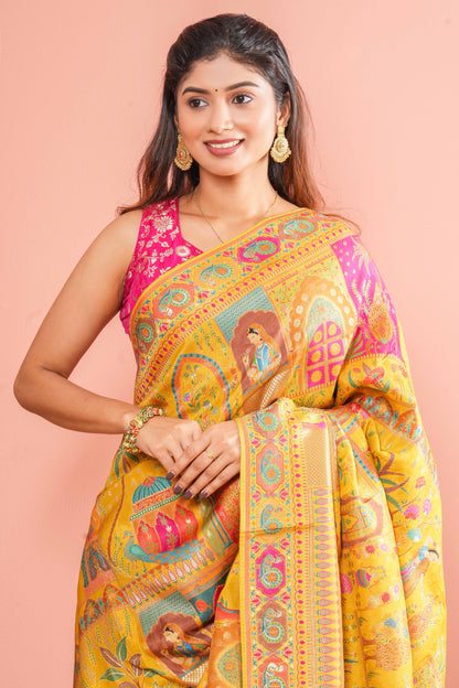 Pure Viscose  Position Print Sarees