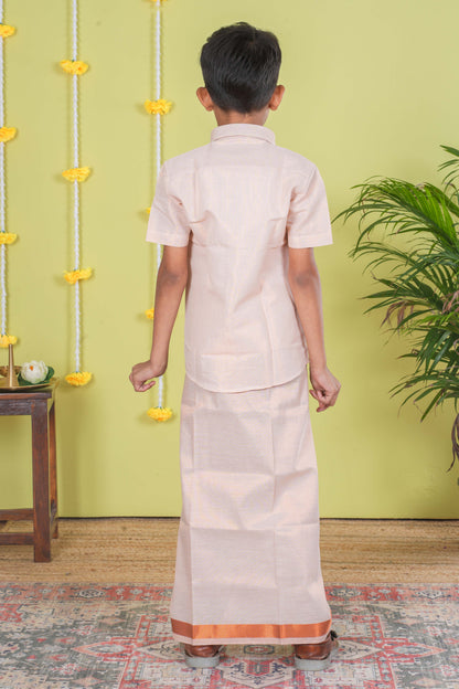 Boy's Dhoti Shirt Set