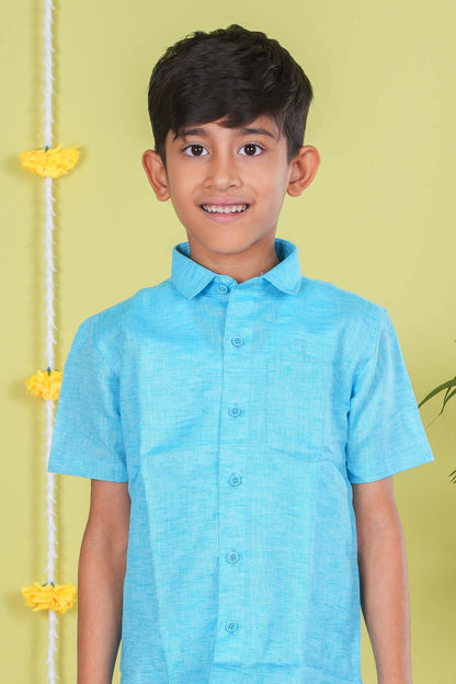 Boys Dhoti Shirt Set