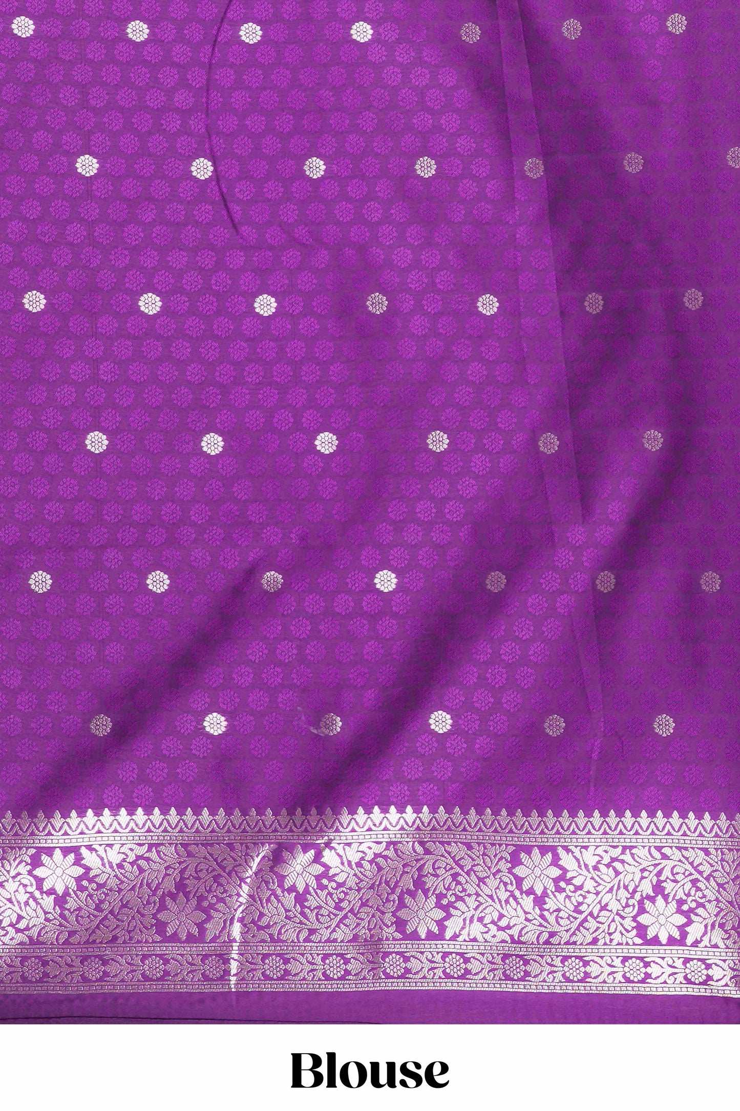 Purple Semi Soft Silk Saree Zari Butta All Over And Floral Design Pallu