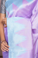 lavender tissue saree