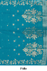 Munga Cotton All Over Zari Weaving With Zari Border