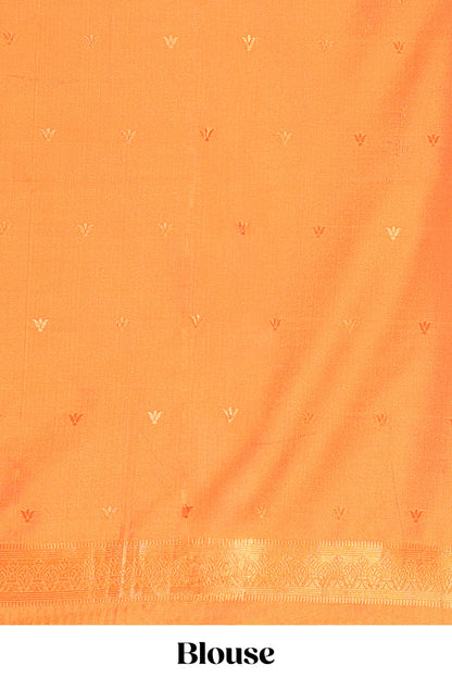 Violet Semi Soft Silk Saree Body All Over Vaira Oosi Zari Pattern With Gold Zari Butti and Borderless Grand Zari Rich Pallu