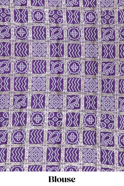 Georgette Saree Copper Zari Stripes Across The Body With Floral Design Pallu