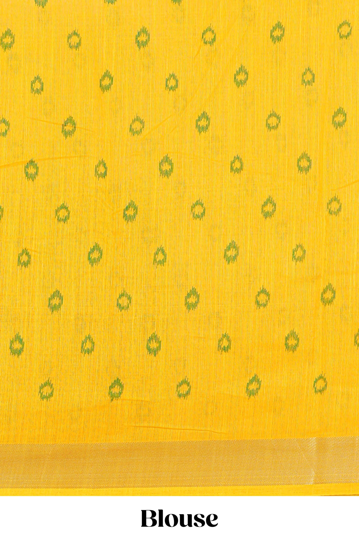 Linen Cotton Body All Over Ikkat Print With Zari Border