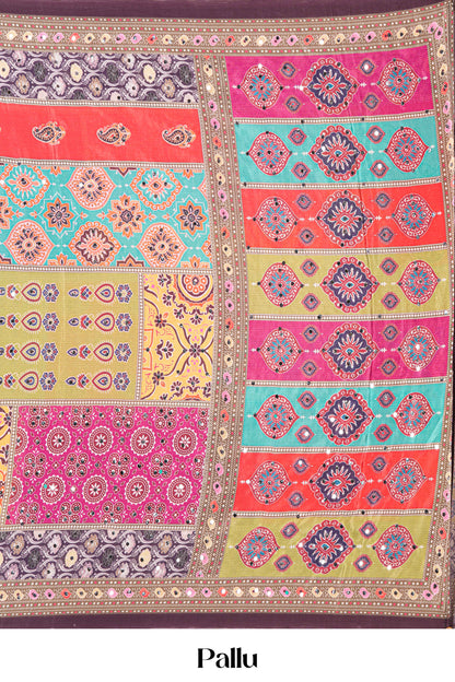 Rajasthani Mirror Work Sarees