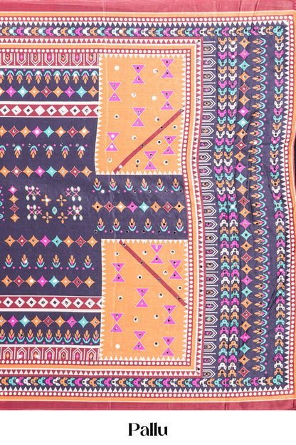 Rajasthani Mirror Work Sarees