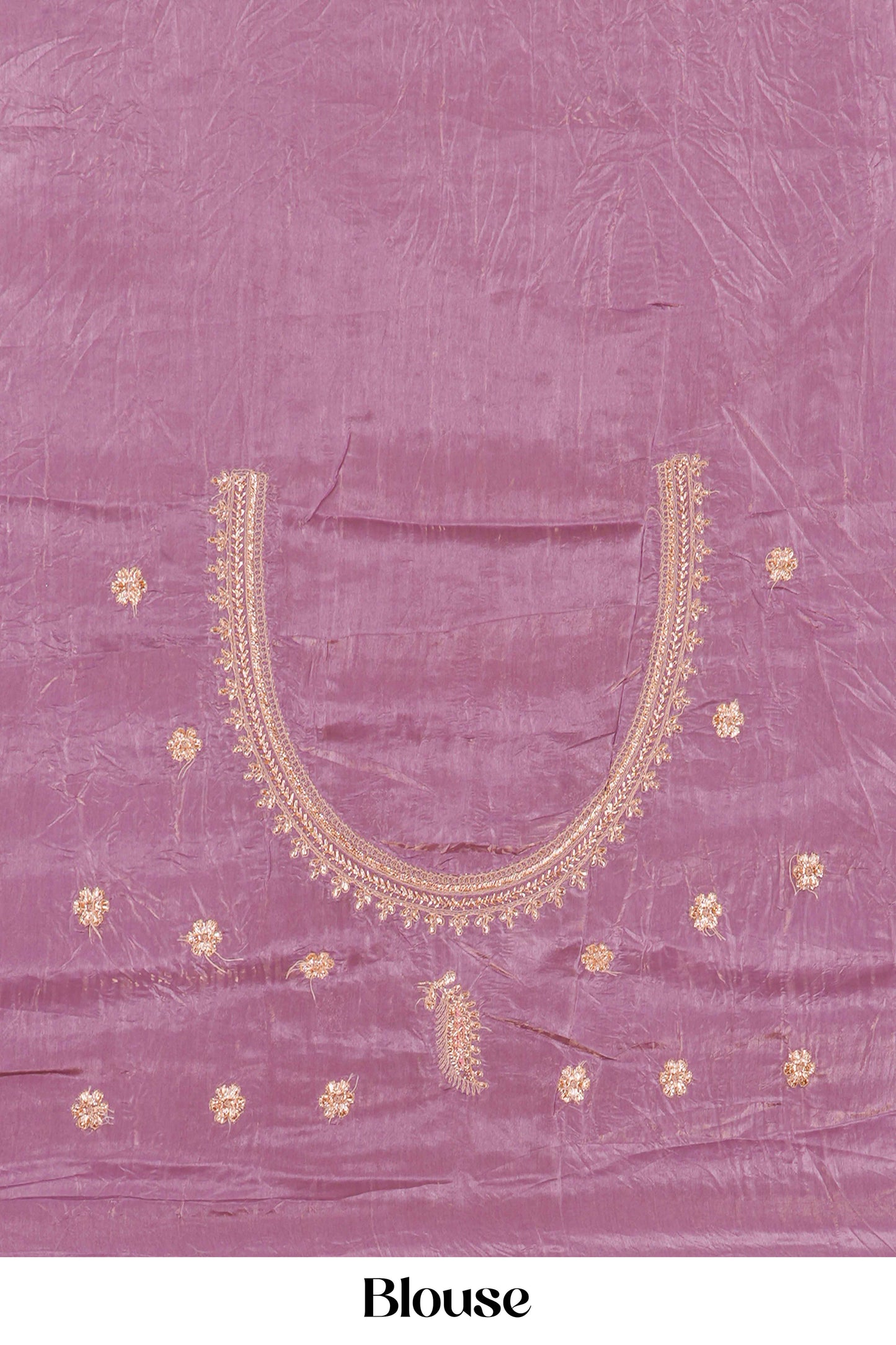 designer saree with full work blouse