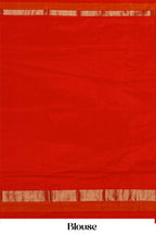 Yellow & Red Contrast Border Pure Pochampally Ikkat Silk Saree with Traditional Weave – ₹9,900