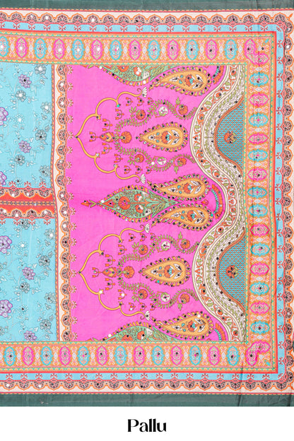 Rajasthani Mirror Work Sarees