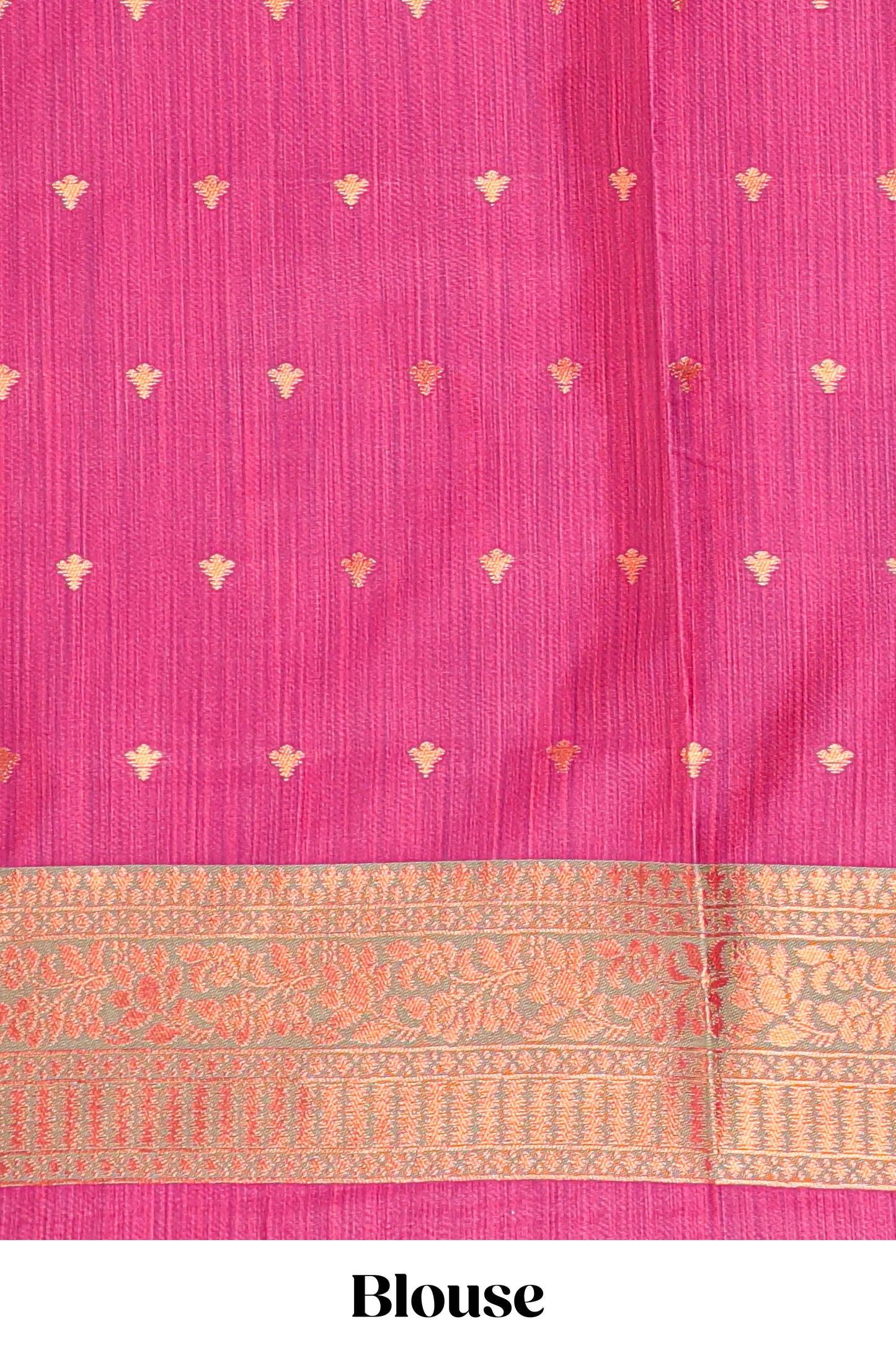 Pink Semi Soft Silk Saree Body All Over Leaf Motifs Zari Butti And Bentex Border With Grand Zari