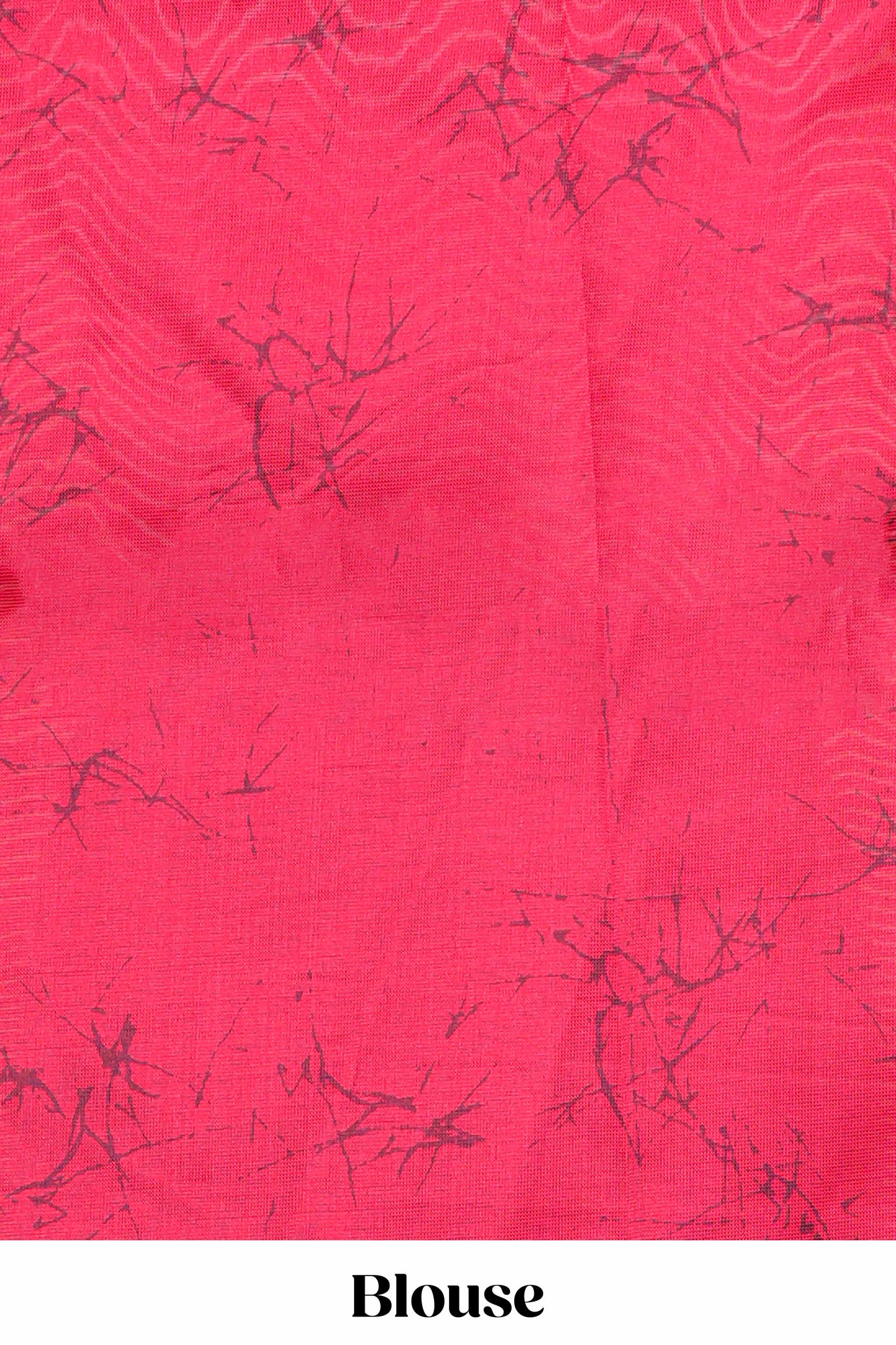 Red Lichi Cotton Saree Border Less All Over Body And Pallu Abstract Print Design