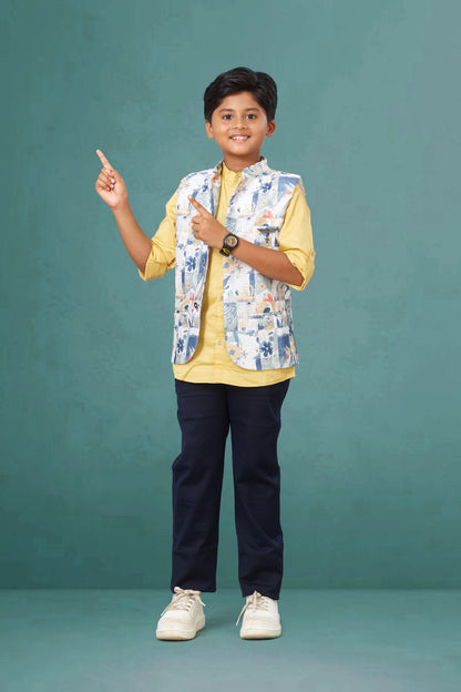Boys Coat Digital Print