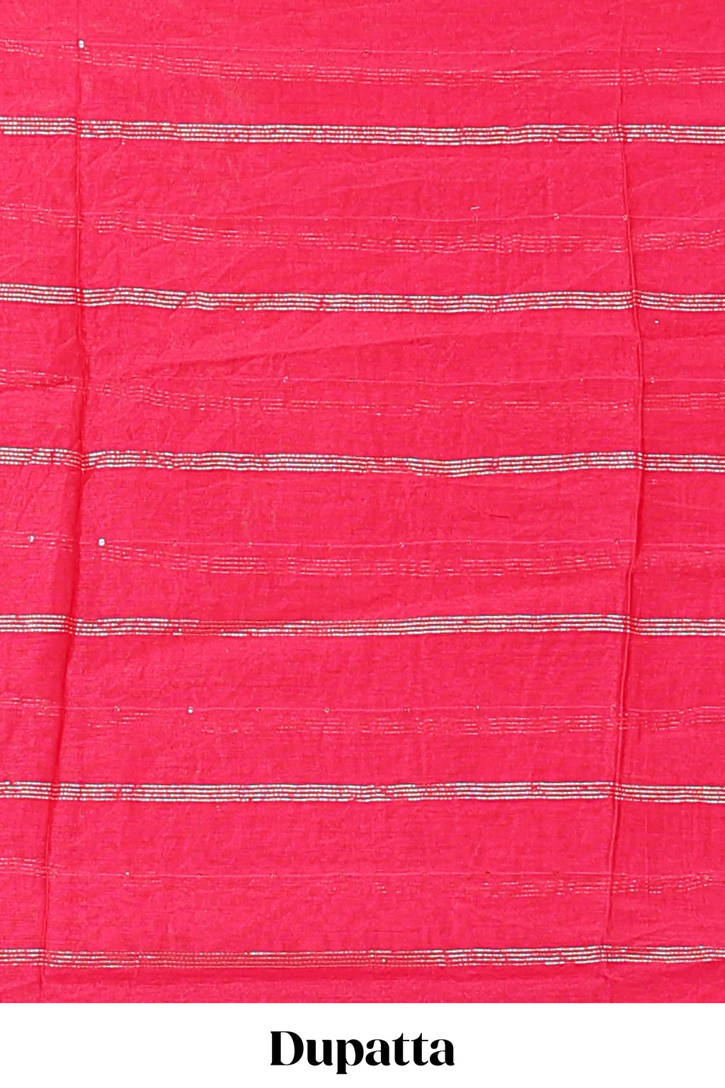 Violet embroidery floral motifs chudidhar material with contrast solid pant and contrast striped dupatta