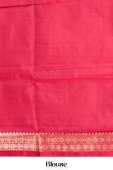 Black Semi Art Silk Saree Delicate Golden Zari Motifs Along With Thalampoo Zari Woven Across The BodyZari Weaving And Contrast Pallu