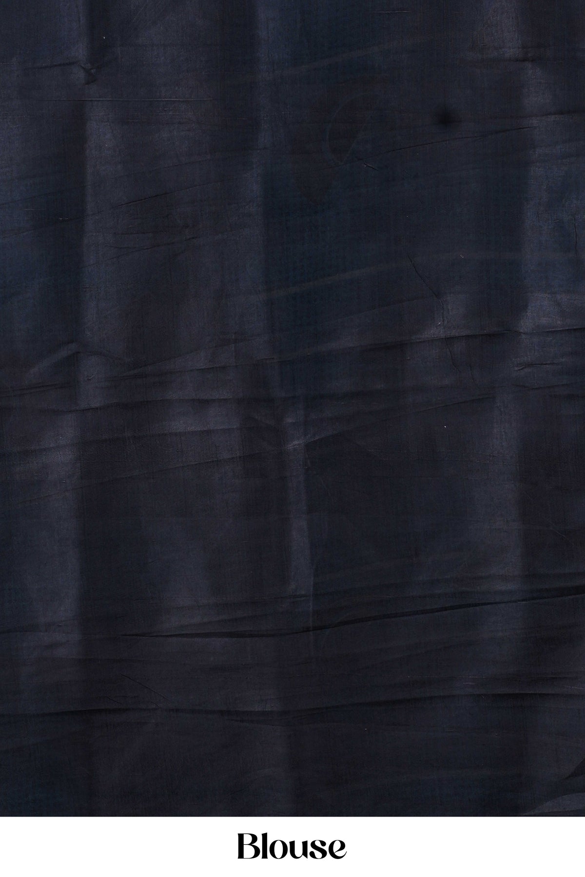 Turquoise Blue and Black Pure Tussar Silk Saree with Digital Abstract Print and Grey Contrast Pallu