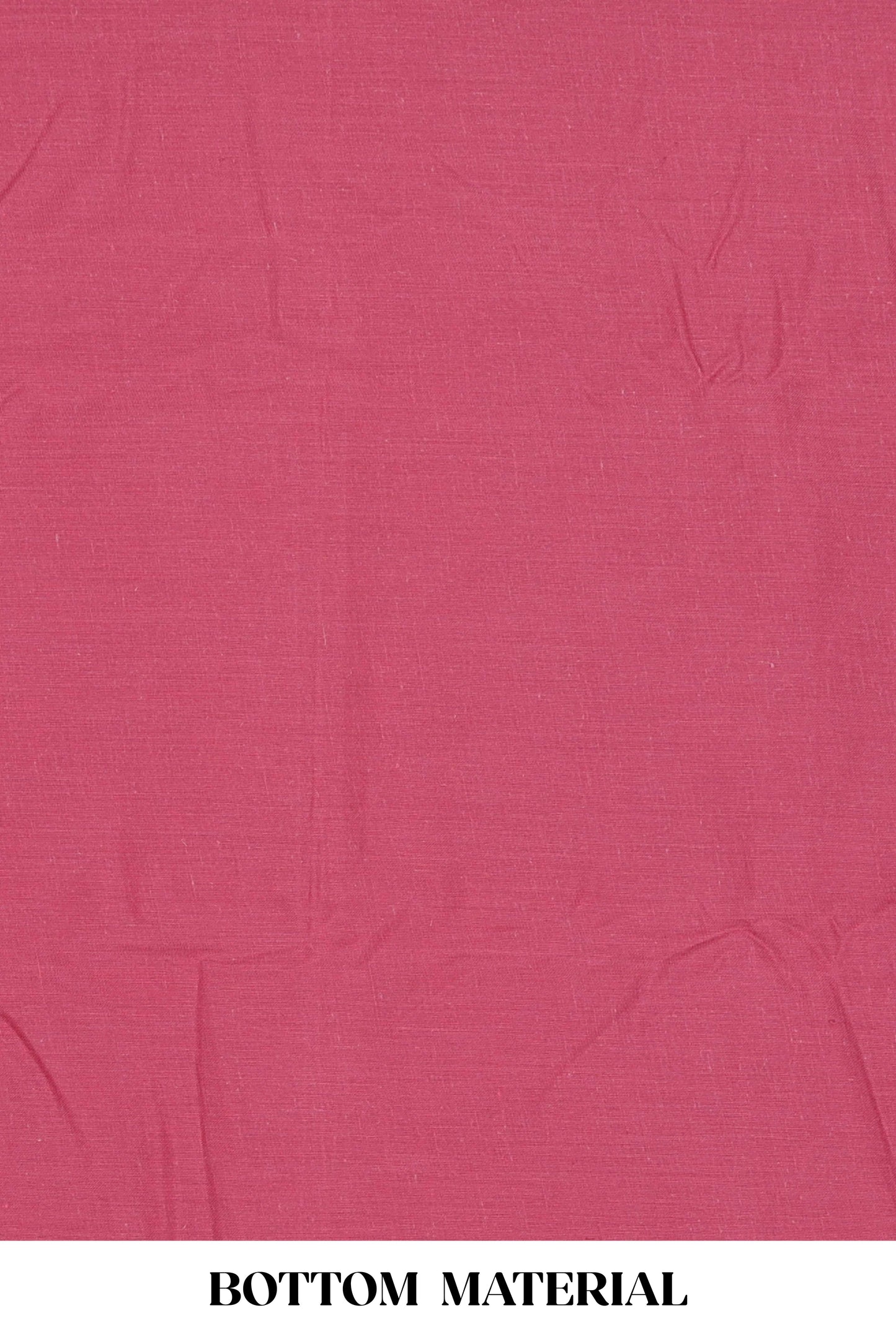 Pink cotton geomentrical embroidered chudidhar material with contrast bottom and dupatta