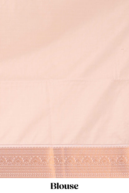 Mustard checked vairaoosi semi soft silk saree with floral zari butta and contrast Pallu