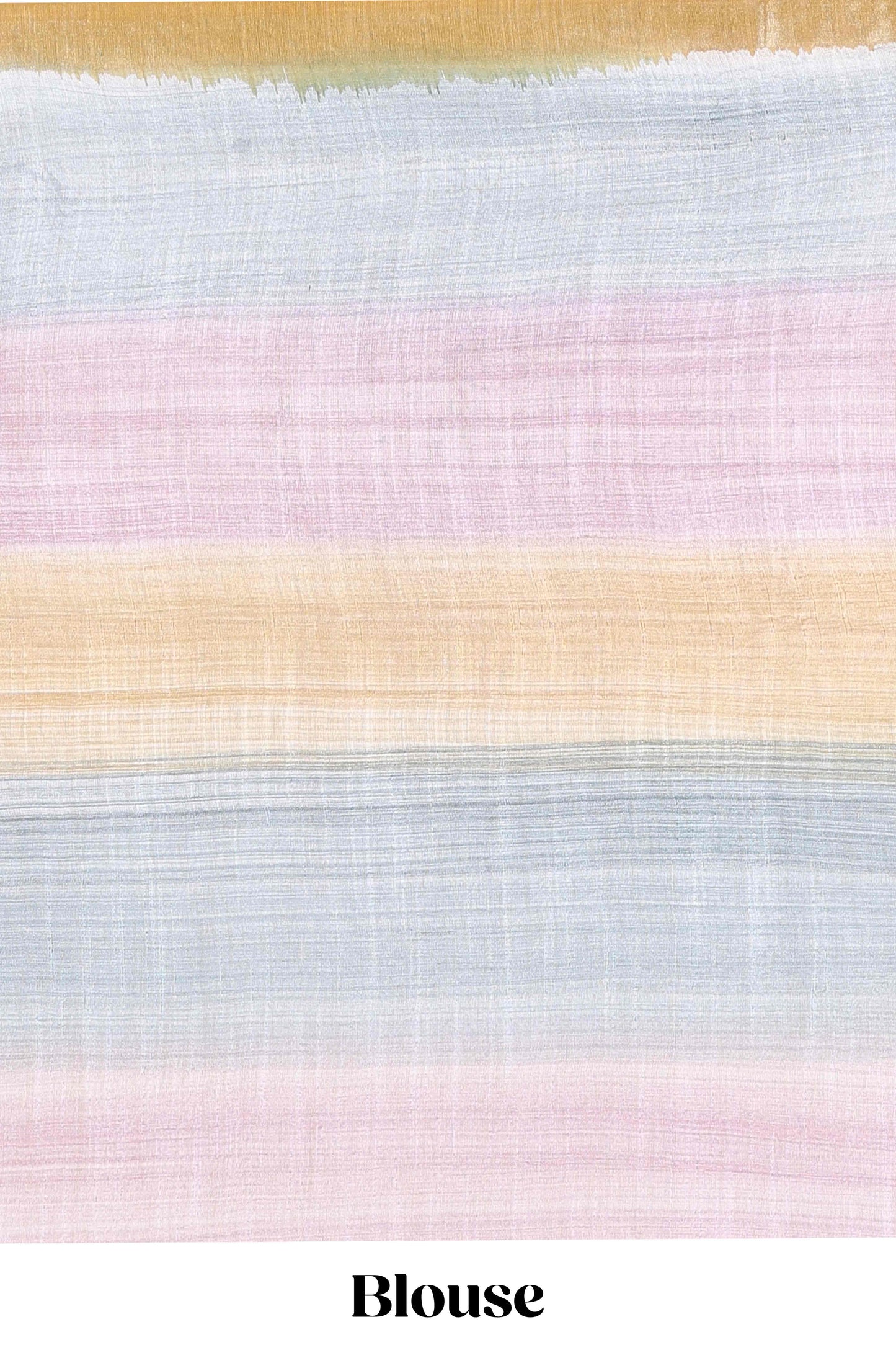 Multi color stripes chikankari cotton saree with thread work and self pallu