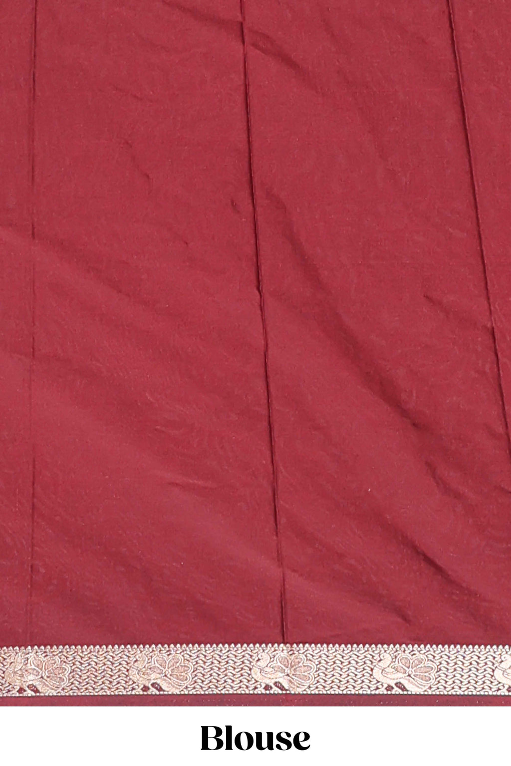 Orange plain art mysore silk saree with contrast zari border and blouse
