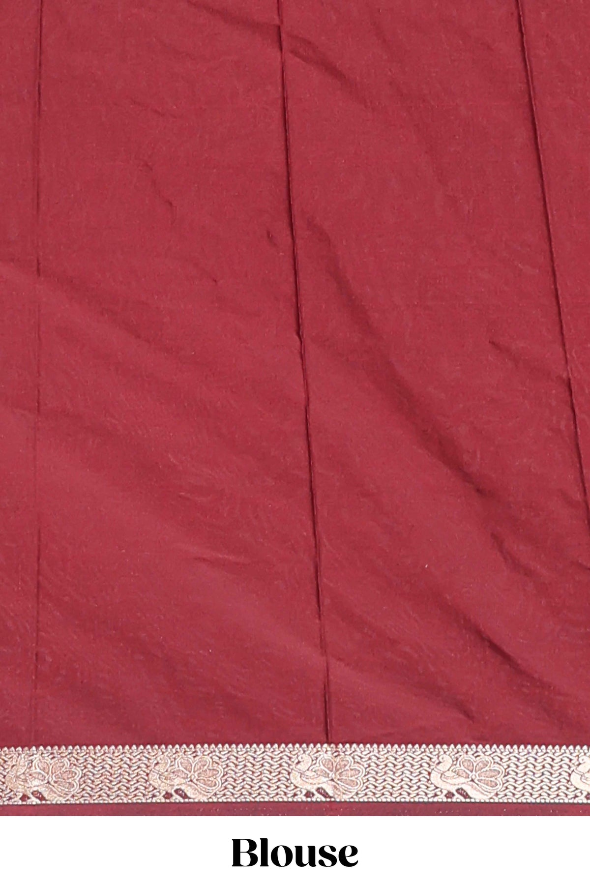 Orange plain art mysore silk saree with contrast zari border and blouse