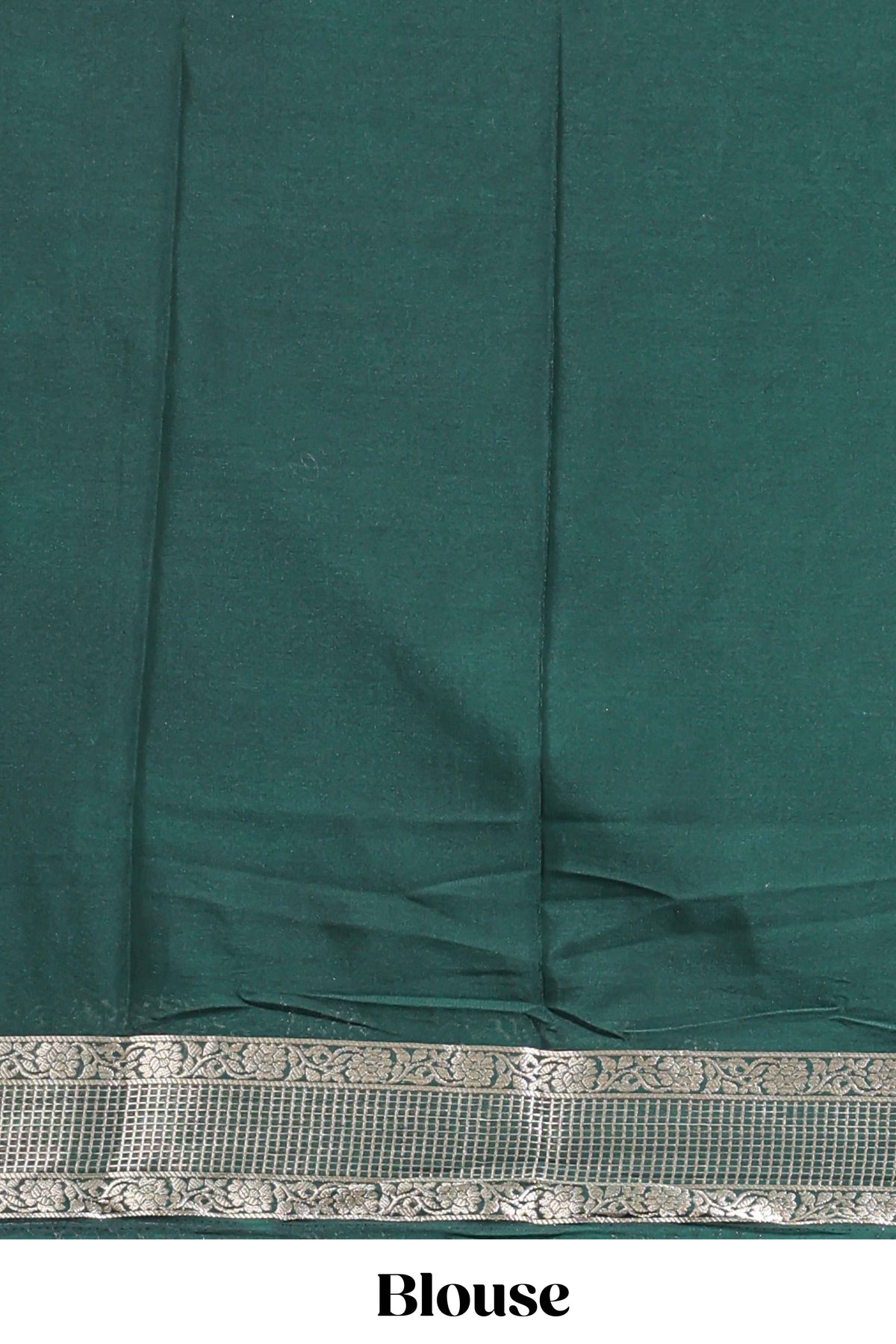 Turquoise blue zari butta art mysore silk saree with contrast border and  blouse