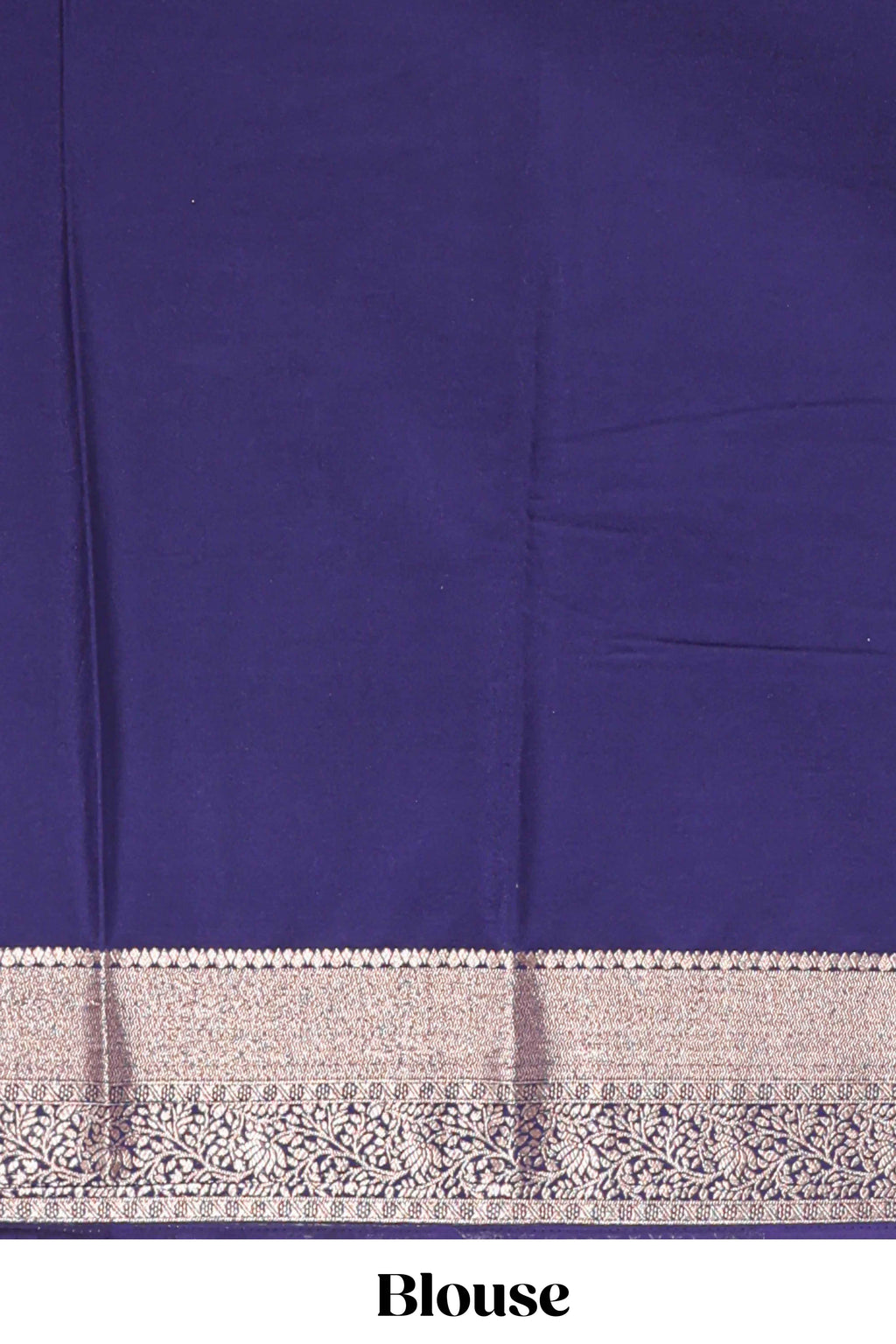 Hot pink floral butta motifs art mysore silk saree with contrast zari border and plain blouse
