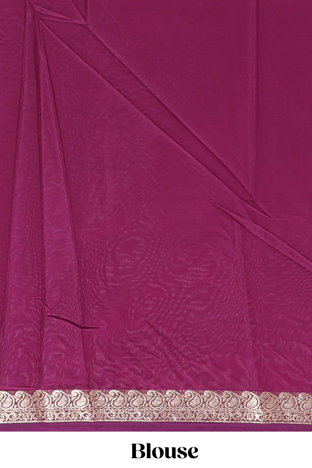 Pink plain design art mysore silk saree with contrast zari border and blouse