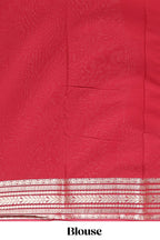 Lemon yellow plain design art mysore silk saree with contrast zari border and blouse