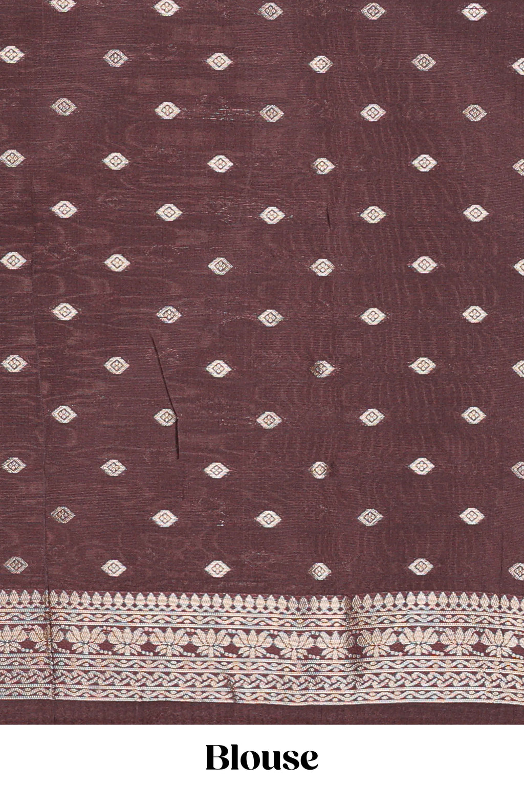 Wine Brown Art Silk Saree Gold Zari Woven Pichwai Motifs with Woven Zari Border and Matching Blouse
