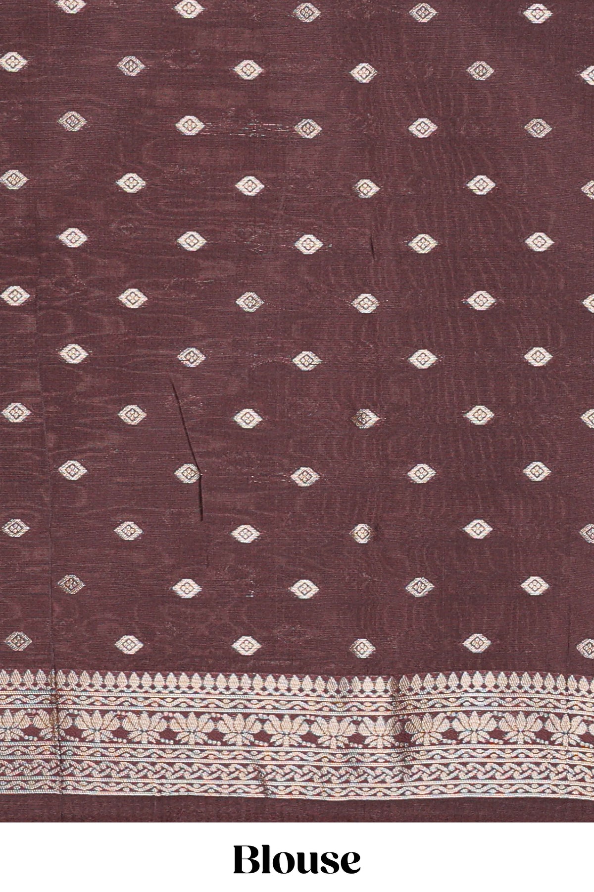 Wine Brown Art Silk Saree Gold Zari Woven Pichwai Motifs with Woven Zari Border and Matching Blouse
