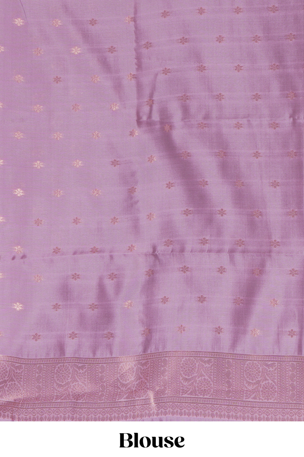 Purple zari checked  art silk saree with contrast bentex zari border and zari motifs blouse