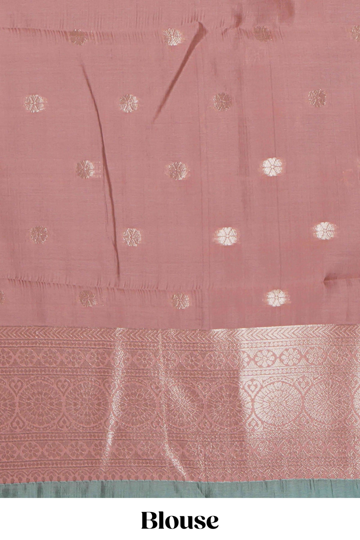Dark brown floral moifs design art silk saree with contrast zari border and zari motifs blouse