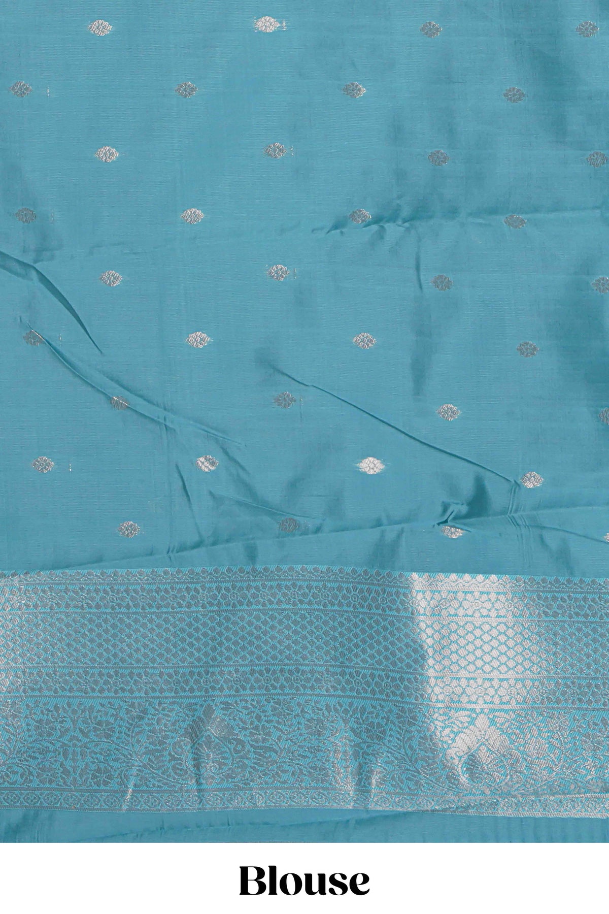 Purple striped floral design art silk saree with contrast zari border and zari motifs blouse