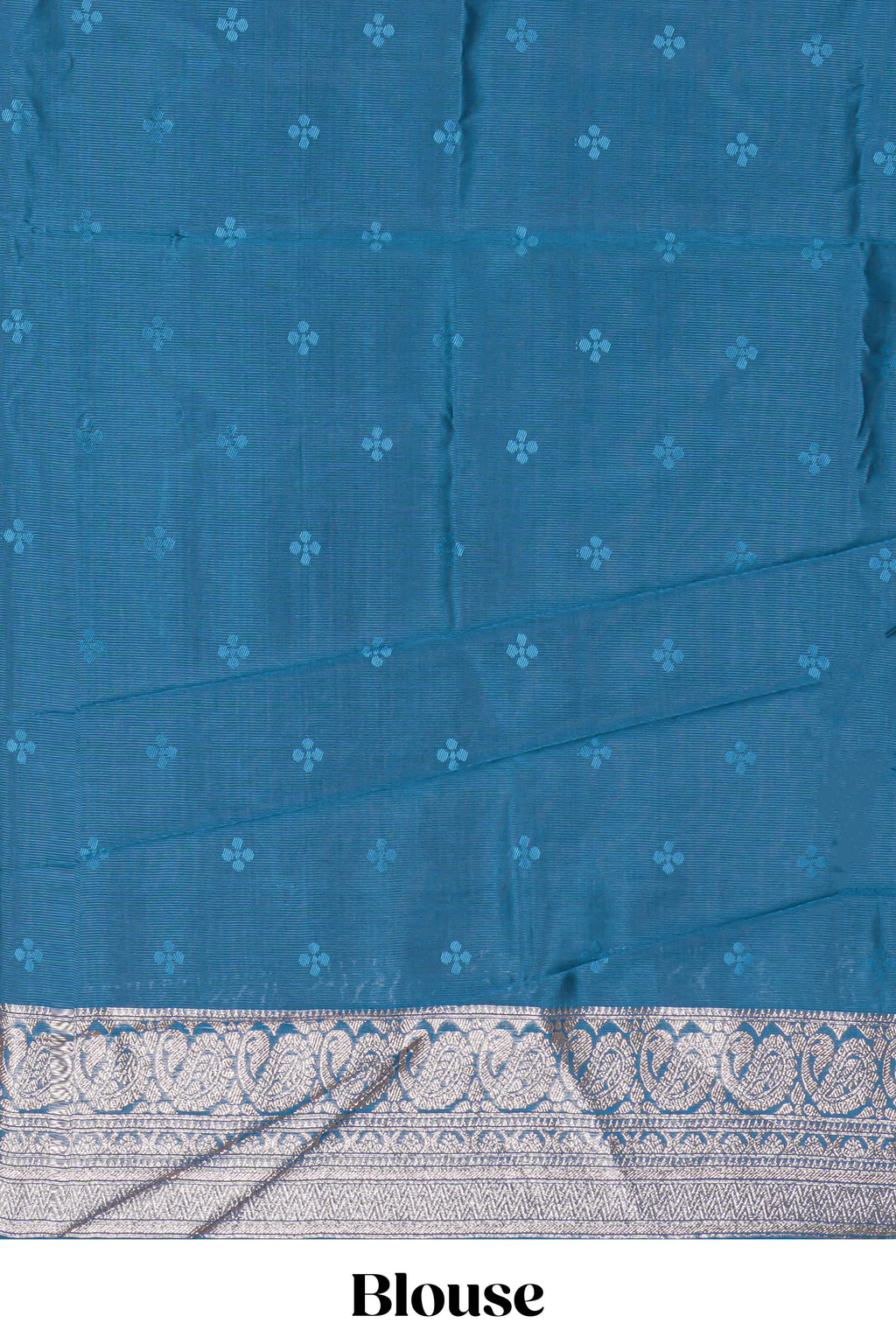 Violet floral motifs design art silk saree with self traditional palak design border and contrast blouse