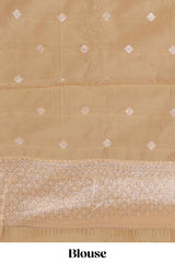 Green floral design art silk saree with contrast zari border and motifs blouse