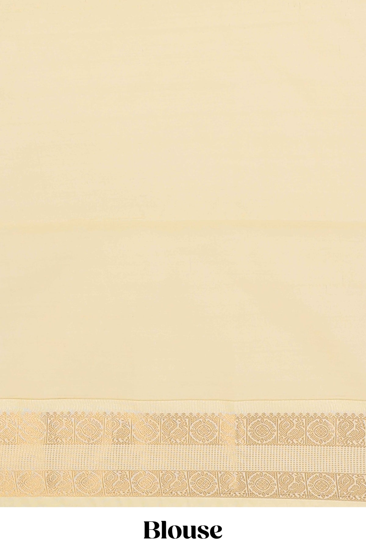 Brown checked art silk saree with contrast zari border and blouse