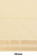 Green checked art silk saree with contrast zari border and blouse