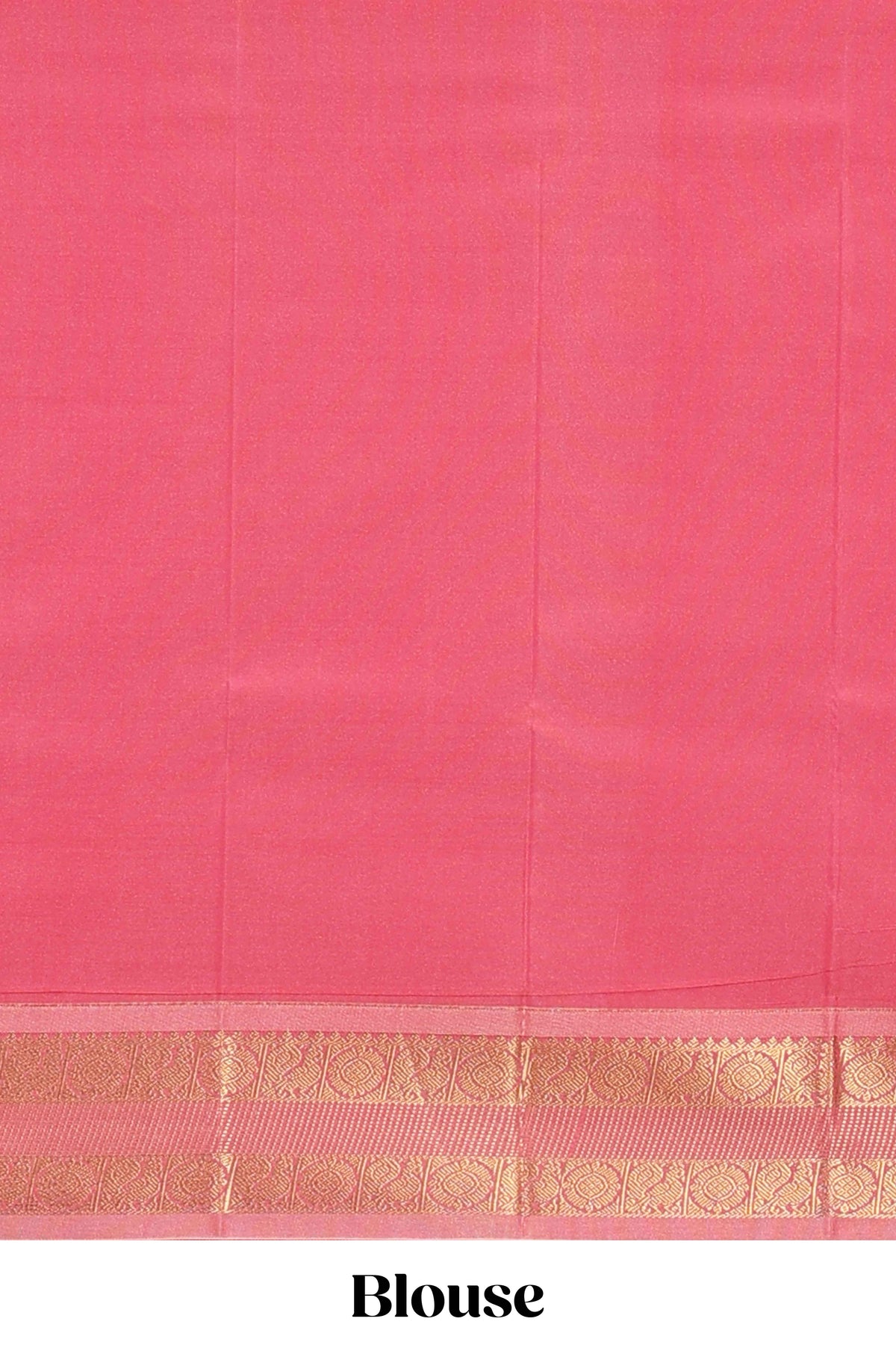 Brown checked zari motifs design art silk saree with contrast border and blouse