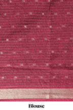 Elegant Pink Assam Silk saree with floral vine motifs detailed woven patterns contrast  pallu and zari border alond with contrast blouse
