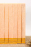 Cream shade plain bengal cotton saree contrast border and blouse