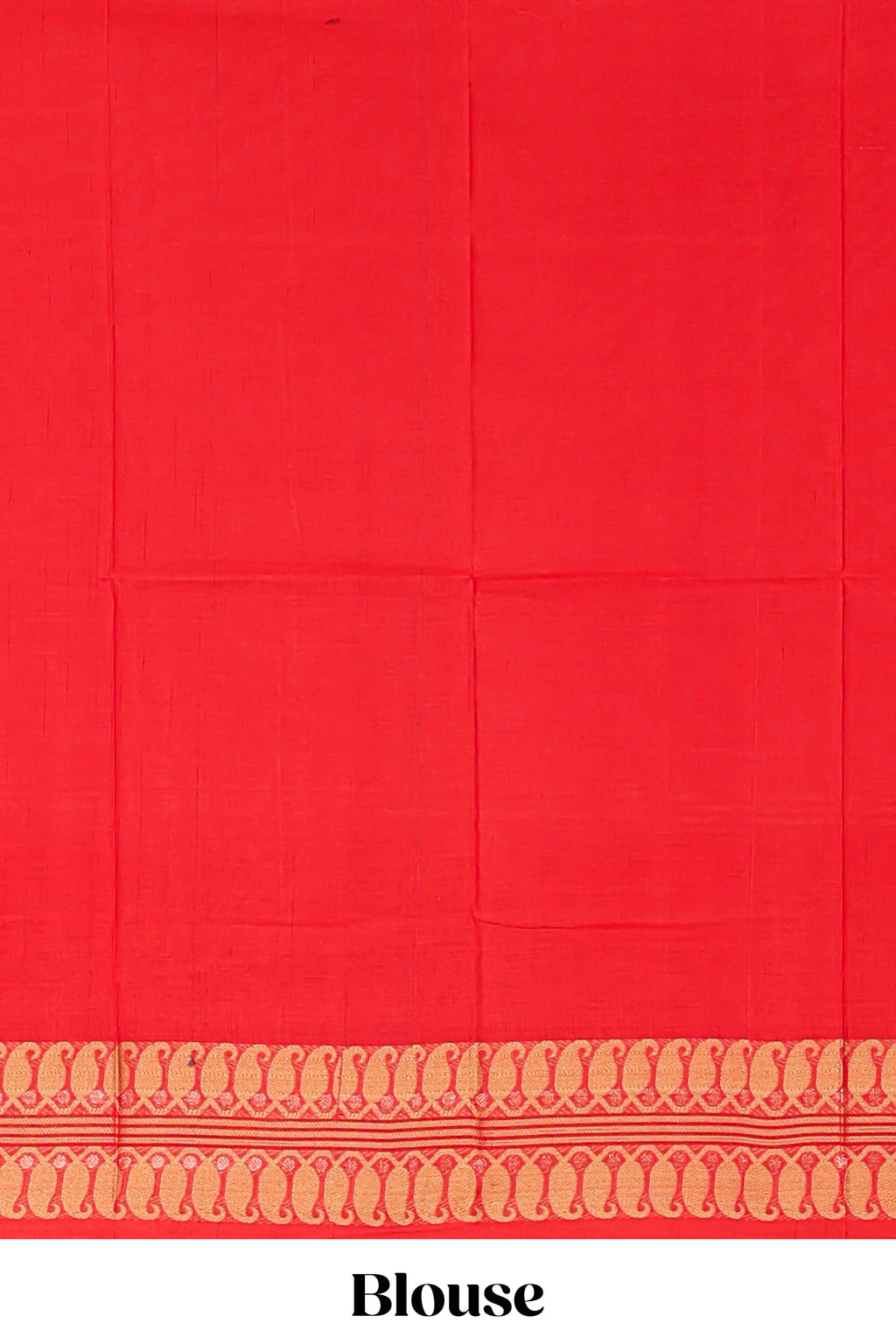 Pink plain bengal cotton saree with contrast border and blouse