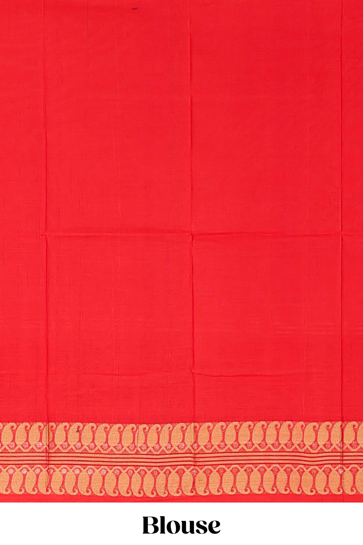 Pink plain bengal cotton saree with contrast border and blouse